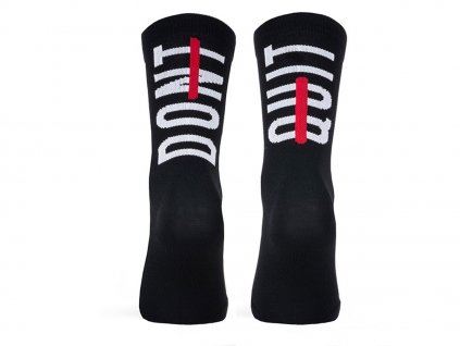 Sportovní ponožky DON'T QUIT - BLACK (Velikost ponožek L-XL (42-46))
