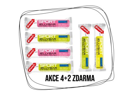 PENCO Test pack 4+2 SPORT JELLYBAR Višeň & Jablko & Cedrata