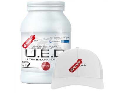 PENCO AKCEUltra Endurance Drink 1500g Třešeň + Baseballová čepice Penco Bryce white