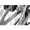 folding bike silver detail