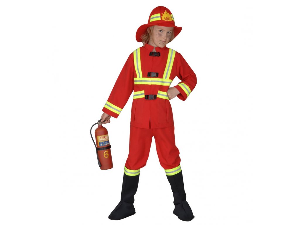 Kostým Požiarnik, veľkosť 158cm/11-13 rokov