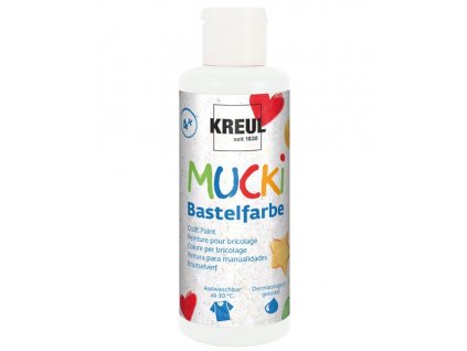 Mucki farba pre deti 80ml - biela