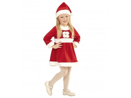 Santa dievča kostým (3-4 roky)