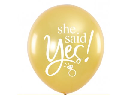 Zlatý balón " povedala áno"