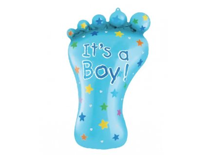 Fóliový balón nohy, chlapec, 44cm x 21 cm