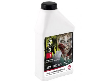 Zombie tekutý latex, číry, s nízkym obsahom amoniaku, 473,17 ml/16 US fl.oz fľaša