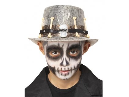 Detský sivý voodoo klobúk
