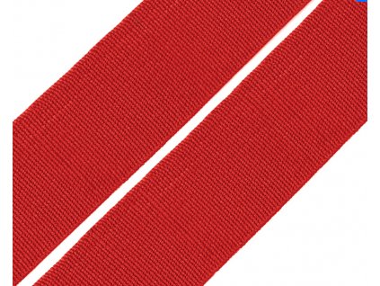 Guma hladká šírka 20mm tkaná farebná červená
