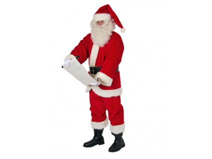Santa Claus  oblek, plyš, americký štýl