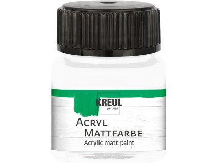 Akrylová matná farba, 20ml, biela