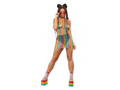 Sieťované šaty Rainbow