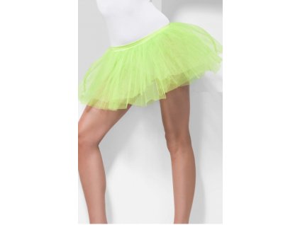 Tutu spodná sukňa, neon zelená, 4 vrstvy, dĺžka 30cm