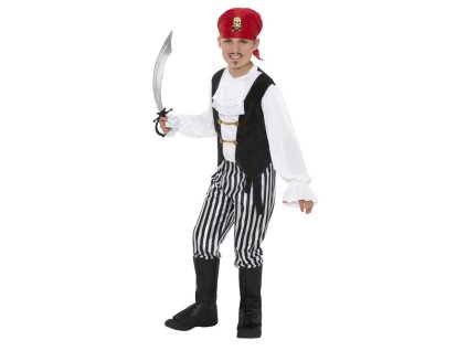 Detský kostým pirát, Veľkosť (Číslo/produkt M)