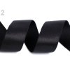 Saténová guma šírka 30 mm čierna