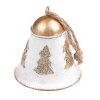 Kovový zvonček s glitrami na zavesenie Ø63 mm, zlatý
