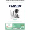 Canson 1557 skicár v krúžkovanej väzbe s listami papiera s gramážou 180g/m2.