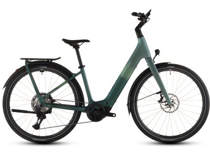 Cube Kathmandu Hybrid C:62 SLT 400X (Veľkosť Easy Entry 58 cm, Farba seafoam´n´chrome)