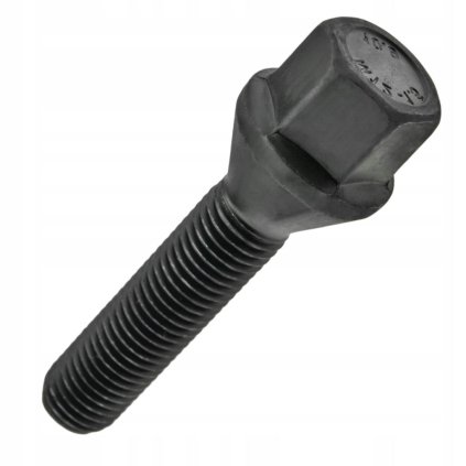 Kolový šroub černý  M12x1,5x39, dosedací plocha kužel, BIMECC