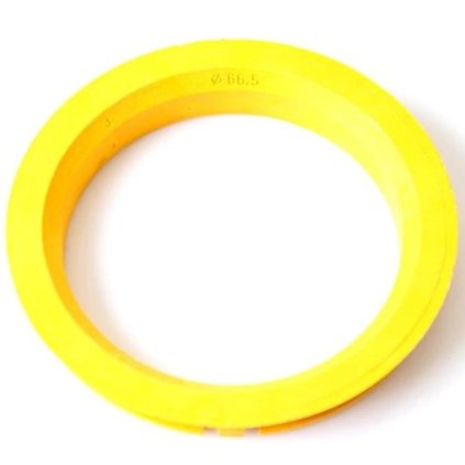 Vymezovací kroužek 82,0 / 66,5 plast, žlutooranžová, přesah kužele 4mm