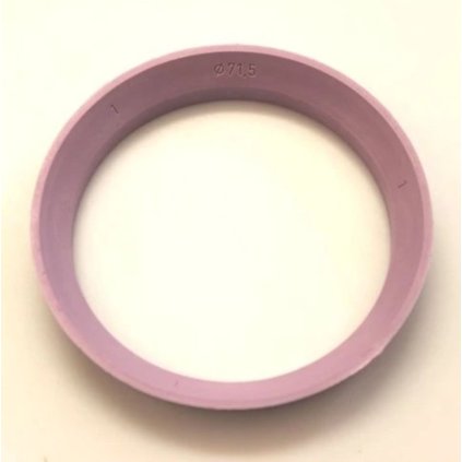 Vymezovací kroužek 82,0 / 71,5 plast, růžová, přesah kužele 4mm
