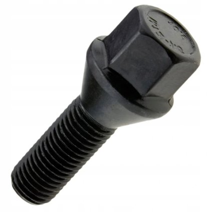 4496 cerny sroub m12x1 5 28 mm pro kola hlinikovych rafku klic17 kuzel