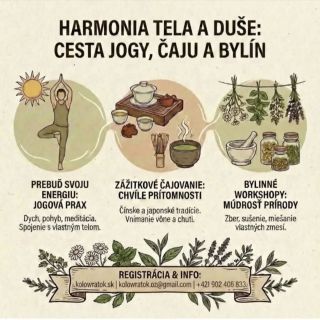 Priatelia, Nahodili sme na našu stránku kategóriu služieb, niečo teda mimo produktov, mimo čajíkov a spol. Joga Čajový...