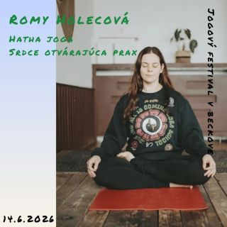 Romy Holecová Jogový festival v Beckove 14.6.2026 @rommyogi sa joge venuje naozaj už dlhé roky. Na strednej škole, na...