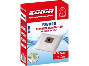 Koma RW02S - Sáčky do vysavače Rowenta Compacteo ZR 003901 textilní