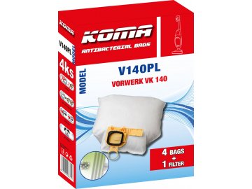 Koma V140PL - Sáčky do vysavače Vorwerk VK 140/150 textilní