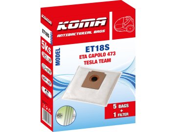 Koma ET18S - Sáčky do vysavače ETA Capolo 1473 textilní
