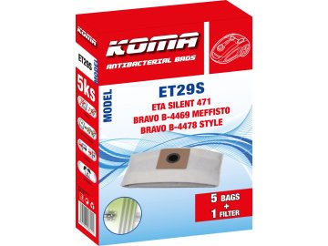 Koma ET29S - Sáčky do vysavače ETA Silent 1471 textilní