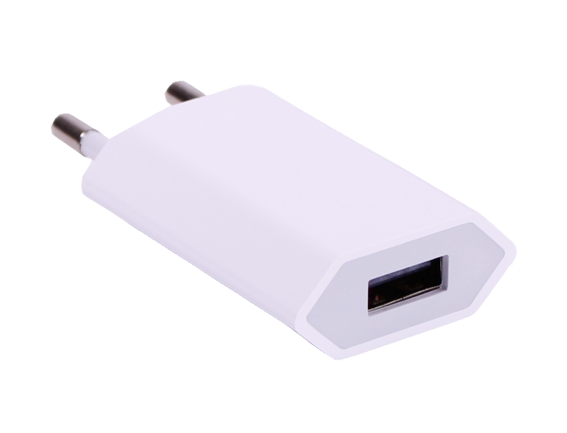 KOMA Napájecí adaptér ultra slim / nabíječka USB-A, 5W pro Apple iPhone (1A), bílá