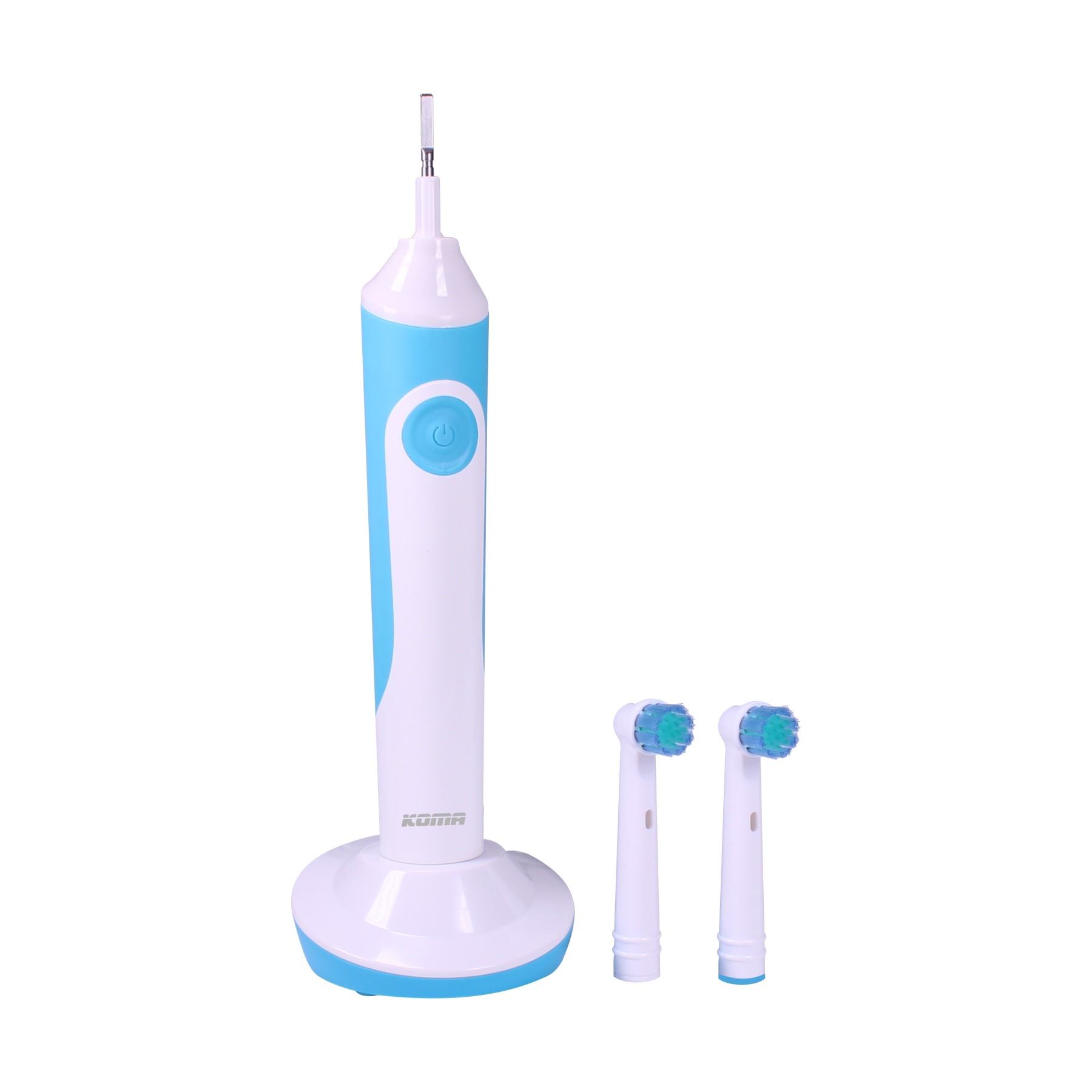 KOMA elektrický zubní kartáček, rotační, barva bílá/modrá