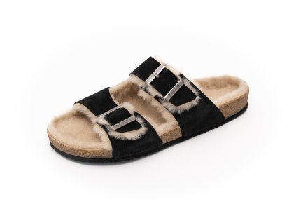 Bravo Shearling Black/Sand
