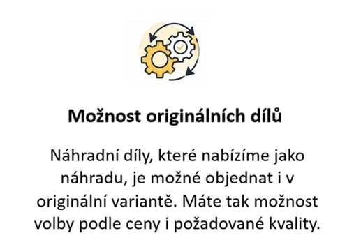 Možnost originálních dílů