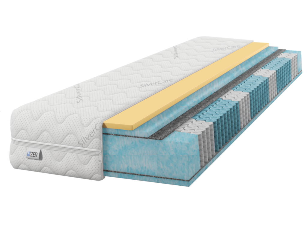 Matrace 90x200 pružinová Multipocket Visco Aqua SilverCare H3 23 cm (Velikost 90x200)