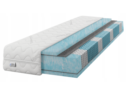 Matrace 90x200 pružinová Multipocket Aqua SilverCare H3 20 cm (Velikost 90x200)