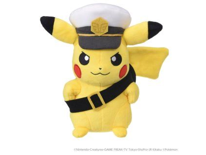 plush captain pikachu goggles ver pokemon