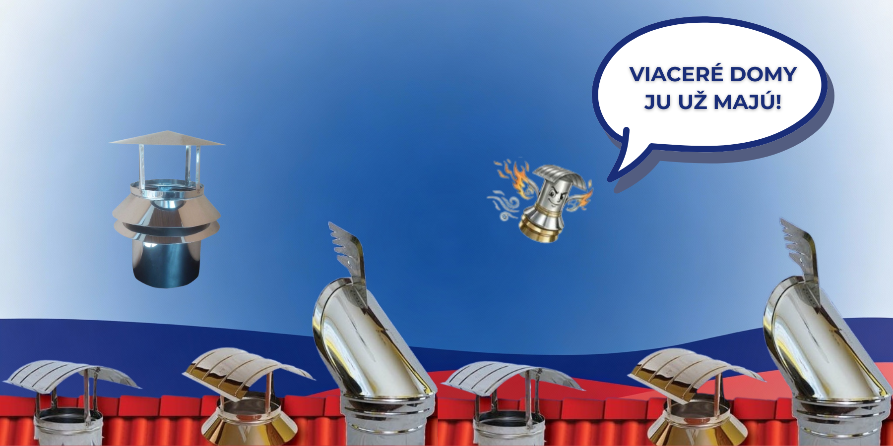 Komínová strieška s golierom (kruh)