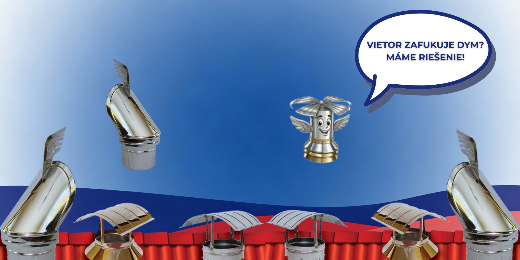 Ochrana komína pred dažďom a snehom