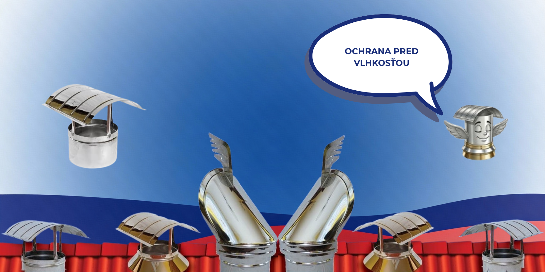 Komínová hlavica otočná so základňou / s golierom