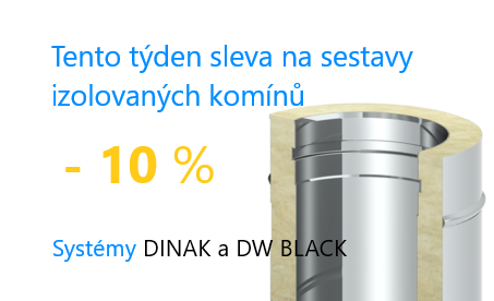 Sleva 10% na nerezové komíny