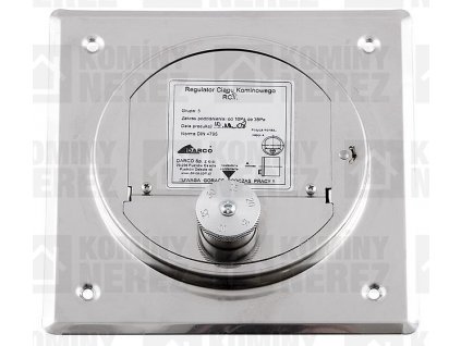 22275 regulator kominoveho tahu ctvercovy 14x14cm