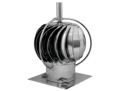 22686 turbowent hlavice s vnejsimi lozisky s podstavou 200 mm chromnikl chromnikl