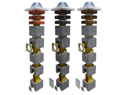 Komínová sestava 160mm-8m (6+2m TOP)