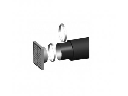 sada pro externí přívod vzduchu Jotul, průměr 80 mm, délka 1 m