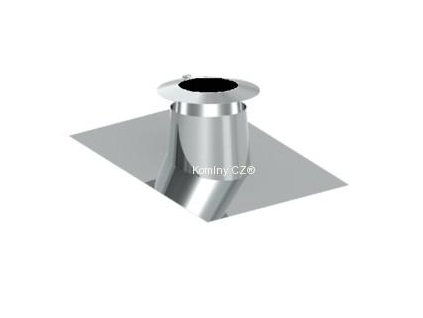 Průchodka nerezového komínu pro střechu 5°-15° s límcem 150-32,5 mm