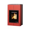 Krbová kamna AQUAFLAM VARIO ® SAPORO 11kW Červená teplovzdušná verze