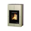 Krbová kamna AQUAFLAM VARIO ® SAPORO 11kW Olivová teplovzdušná verze