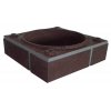 Prstenec barevný TK1HB TOP 380x380x100mm hnědý